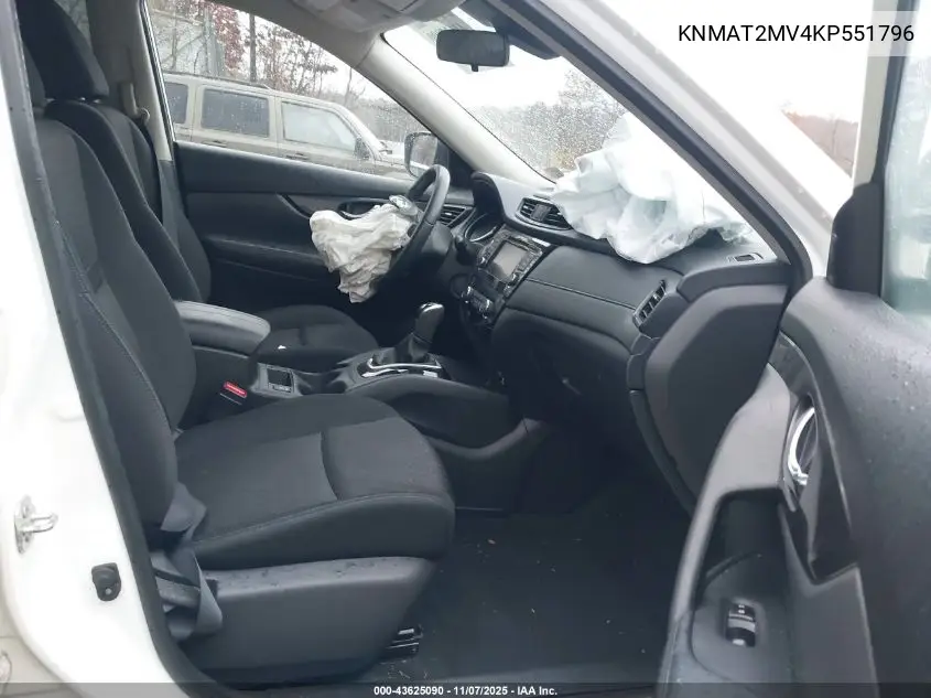 KNMAT2MV4KP551796 2019 Nissan Rogue Sv