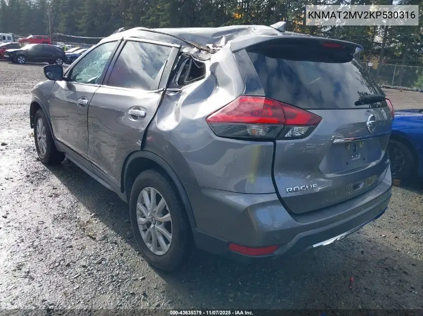 KNMAT2MV2KP530316 2019 Nissan Rogue Sv