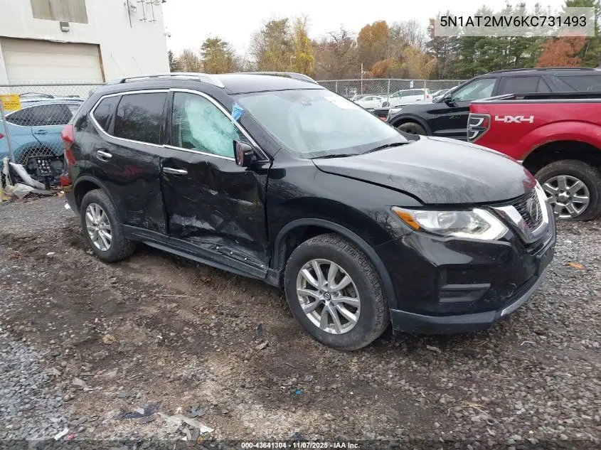 5N1AT2MV6KC731493 2019 Nissan Rogue Sv