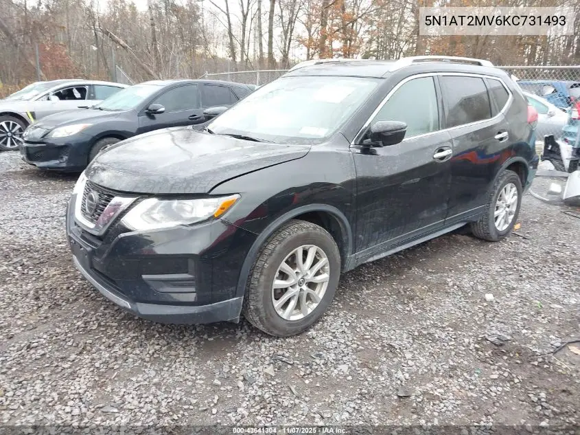 5N1AT2MV6KC731493 2019 Nissan Rogue Sv