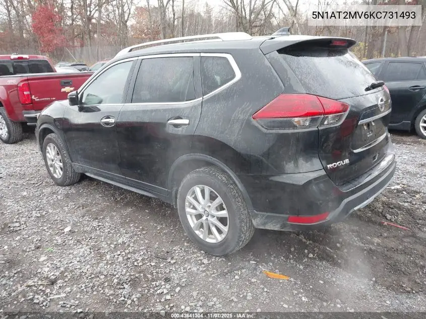 5N1AT2MV6KC731493 2019 Nissan Rogue Sv