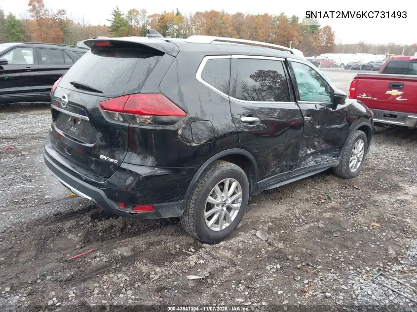 5N1AT2MV6KC731493 2019 Nissan Rogue Sv