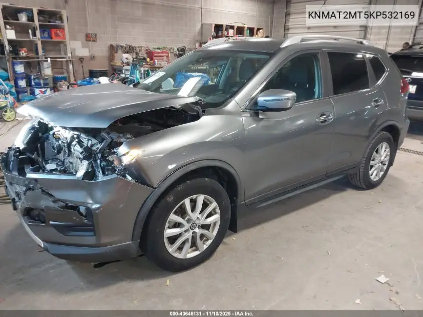 KNMAT2MT5KP532169 2019 Nissan Rogue Sv