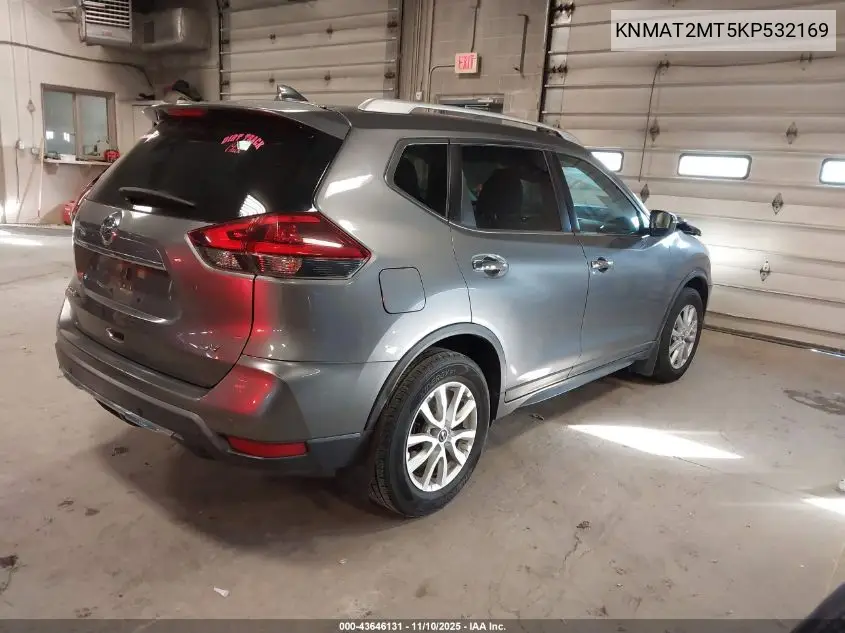 KNMAT2MT5KP532169 2019 Nissan Rogue Sv