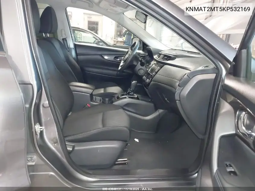 KNMAT2MT5KP532169 2019 Nissan Rogue Sv