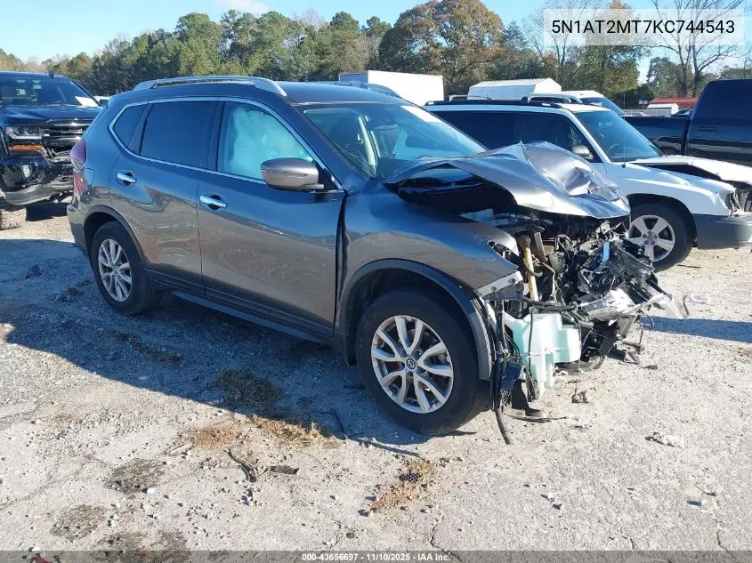 5N1AT2MT7KC744543 2019 Nissan Rogue S