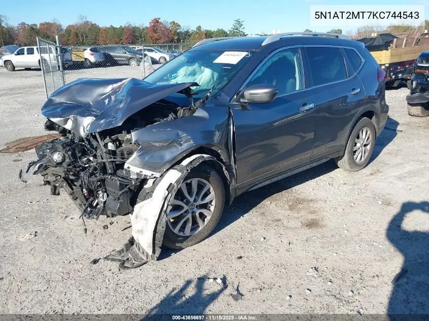 5N1AT2MT7KC744543 2019 Nissan Rogue S