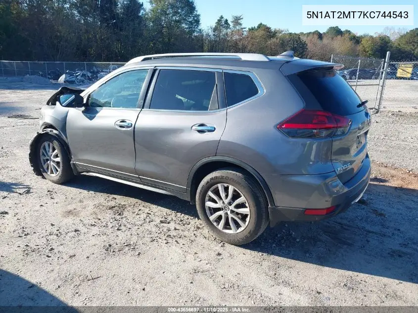 5N1AT2MT7KC744543 2019 Nissan Rogue S