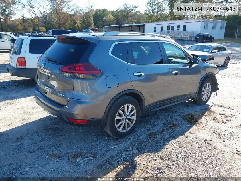 5N1AT2MT7KC744543 2019 Nissan Rogue S