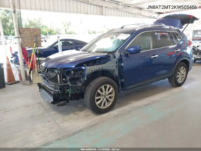 JN8AT2MT2KW505456 2019 Nissan Rogue Sv
