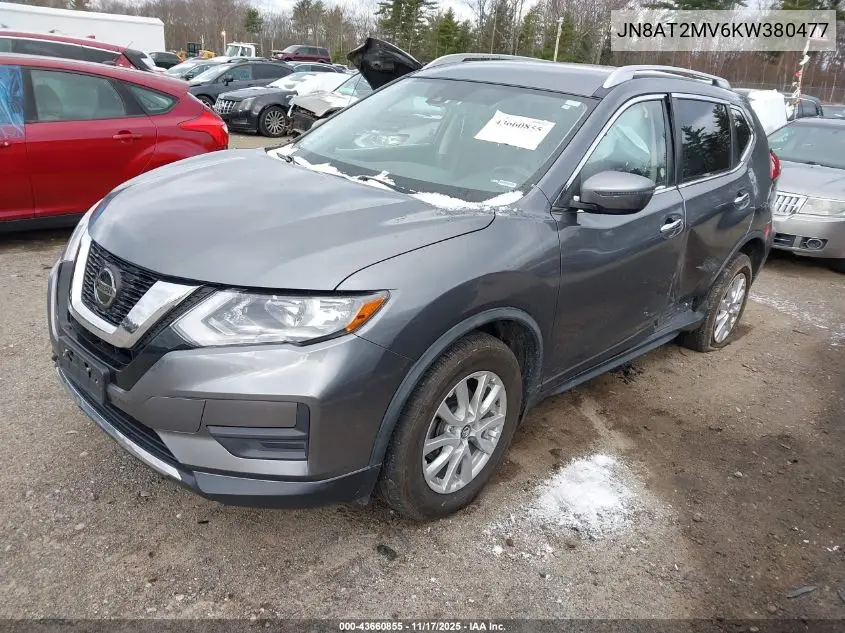 JN8AT2MV6KW380477 2019 Nissan Rogue Sv