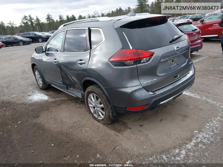 JN8AT2MV6KW380477 2019 Nissan Rogue Sv