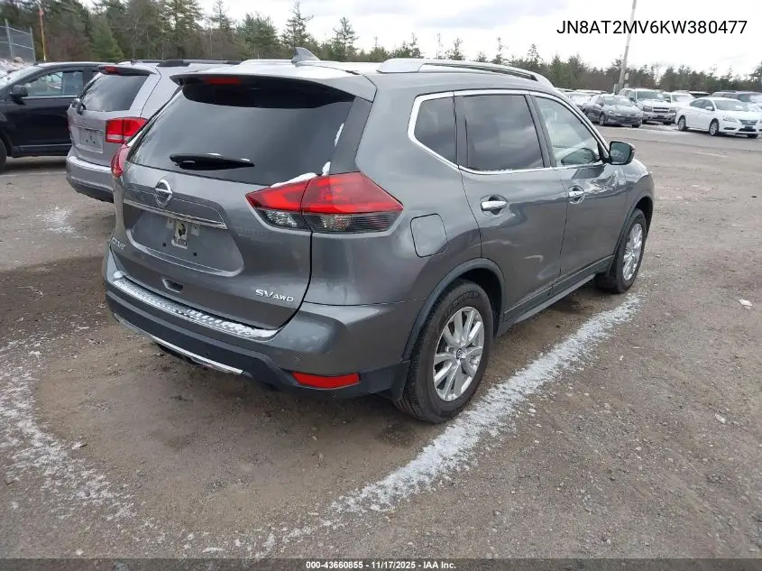 JN8AT2MV6KW380477 2019 Nissan Rogue Sv