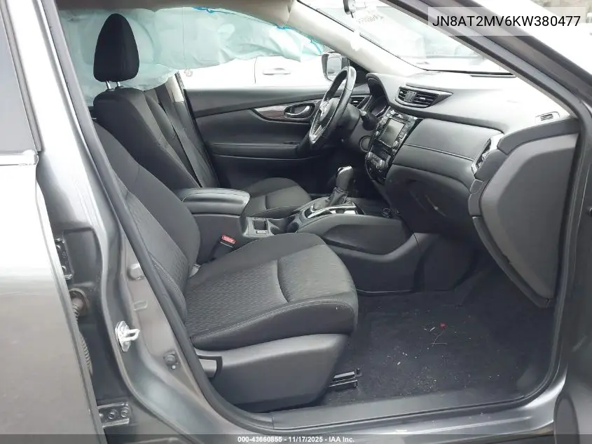 JN8AT2MV6KW380477 2019 Nissan Rogue Sv