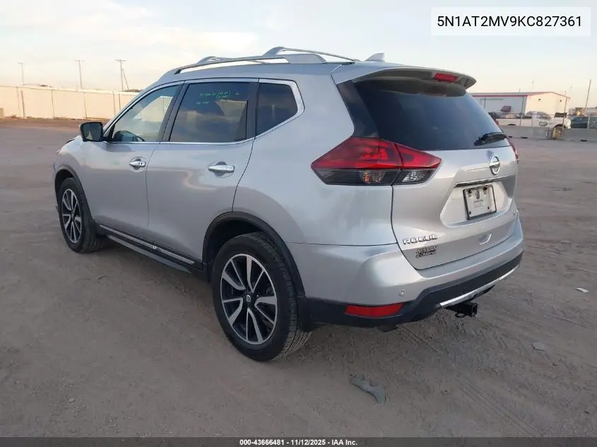 5N1AT2MV9KC827361 2019 Nissan Rogue Sl