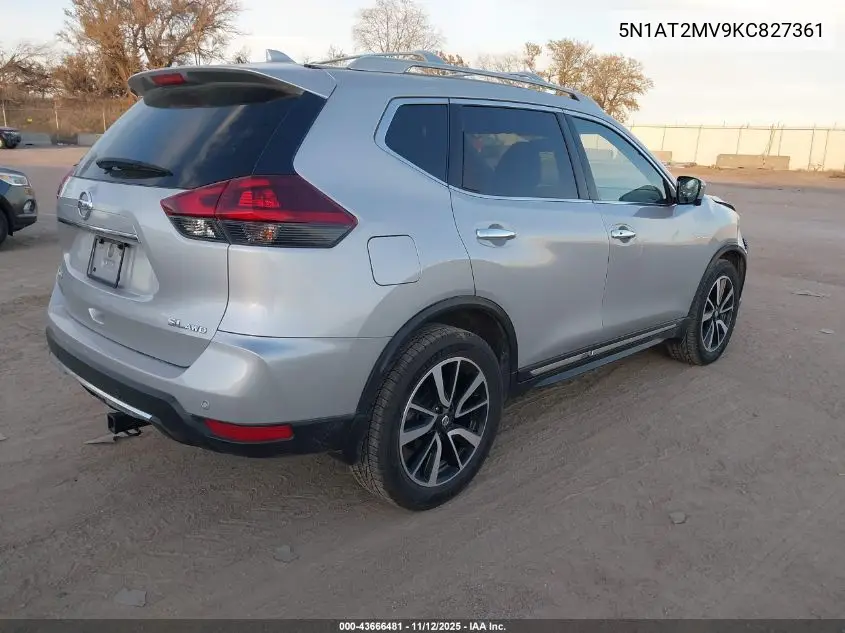 5N1AT2MV9KC827361 2019 Nissan Rogue Sl