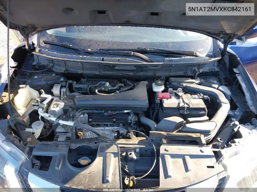 5N1AT2MVXKC842161 2019 Nissan Rogue S