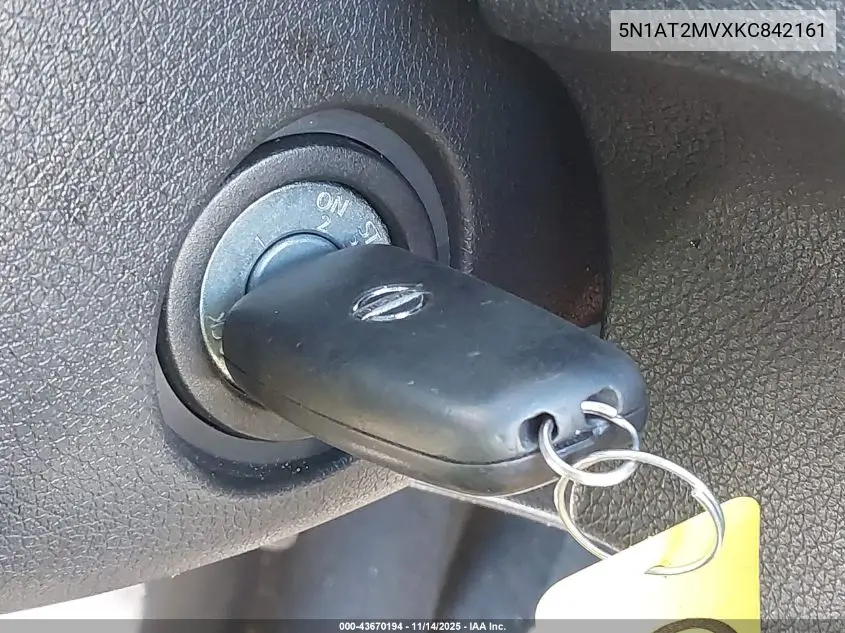 5N1AT2MVXKC842161 2019 Nissan Rogue S