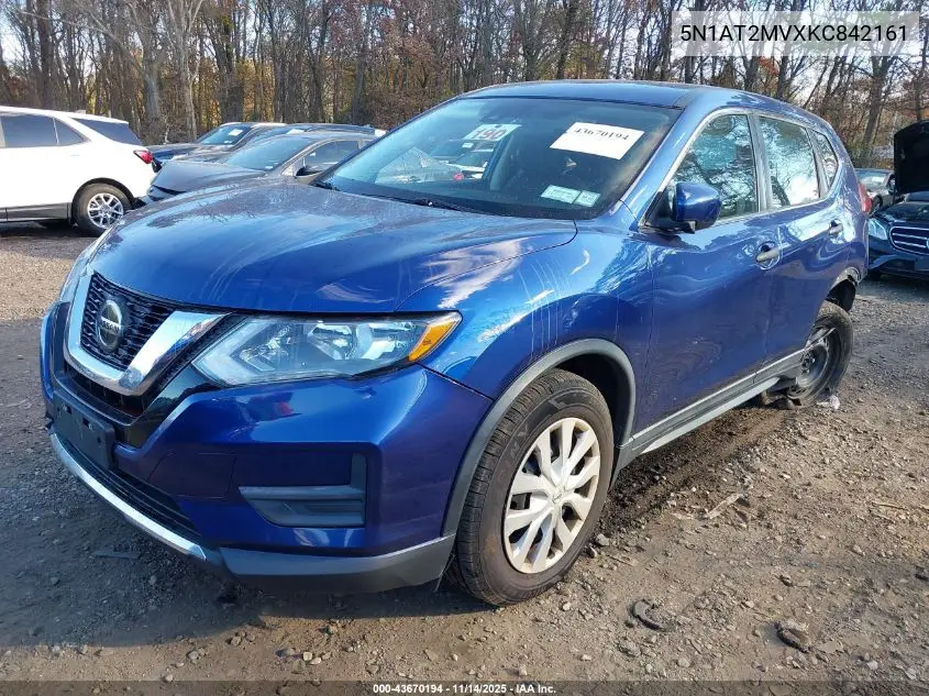 5N1AT2MVXKC842161 2019 Nissan Rogue S