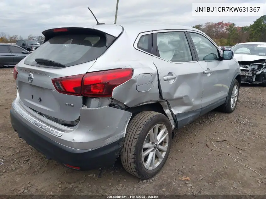 JN1BJ1CR7KW631367 2019 Nissan Rogue Sport S