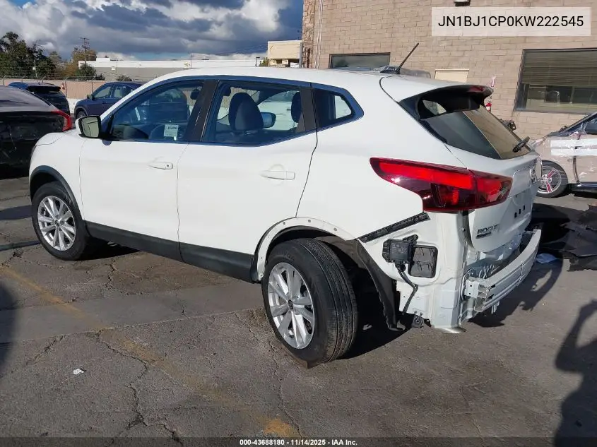 JN1BJ1CP0KW222545 2019 Nissan Rogue Sport S