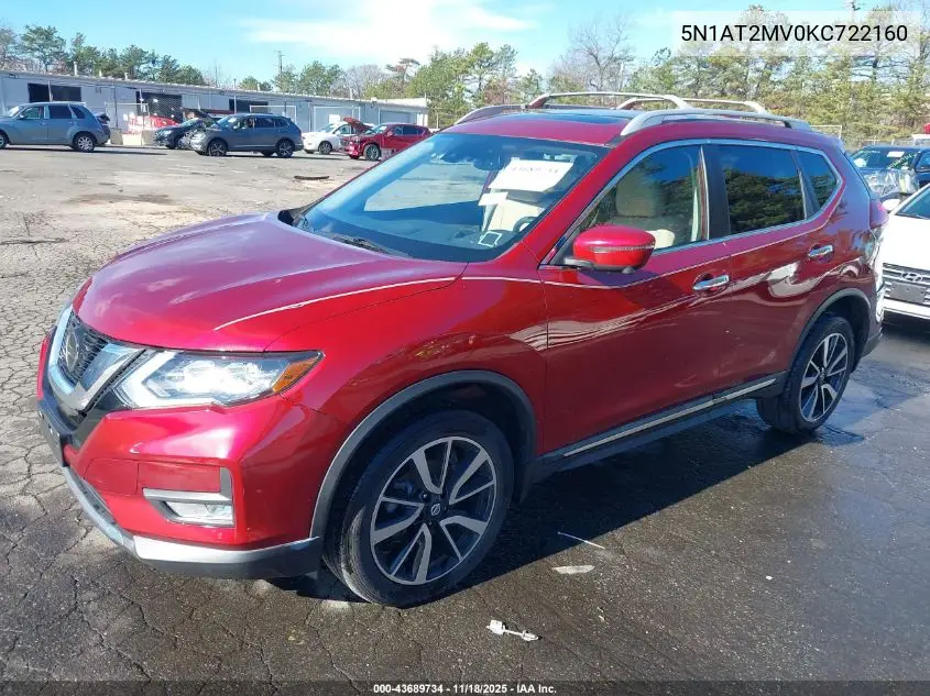 5N1AT2MV0KC722160 2019 Nissan Rogue Sl