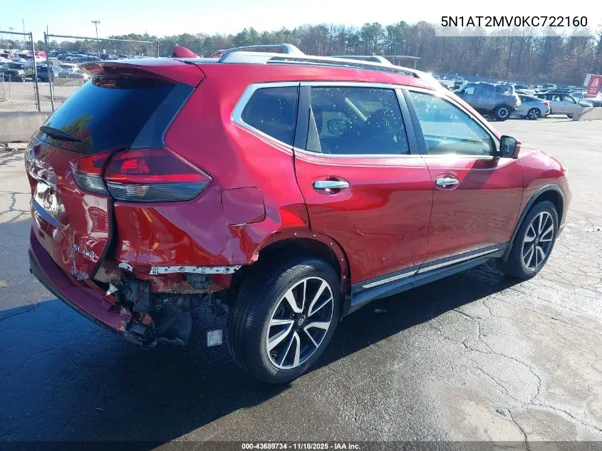 5N1AT2MV0KC722160 2019 Nissan Rogue Sl