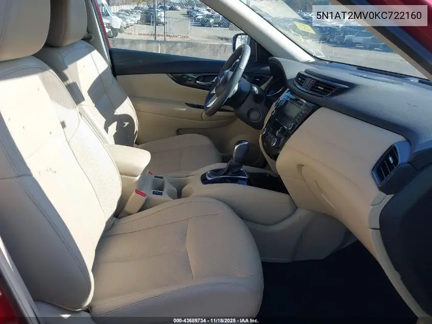 5N1AT2MV0KC722160 2019 Nissan Rogue Sl
