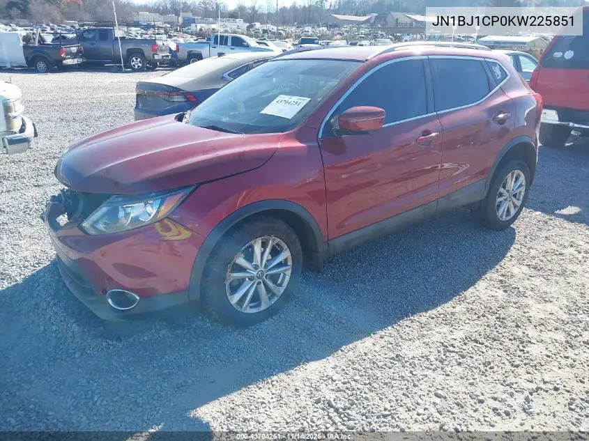 JN1BJ1CP0KW225851 2019 Nissan Rogue Sport Sv