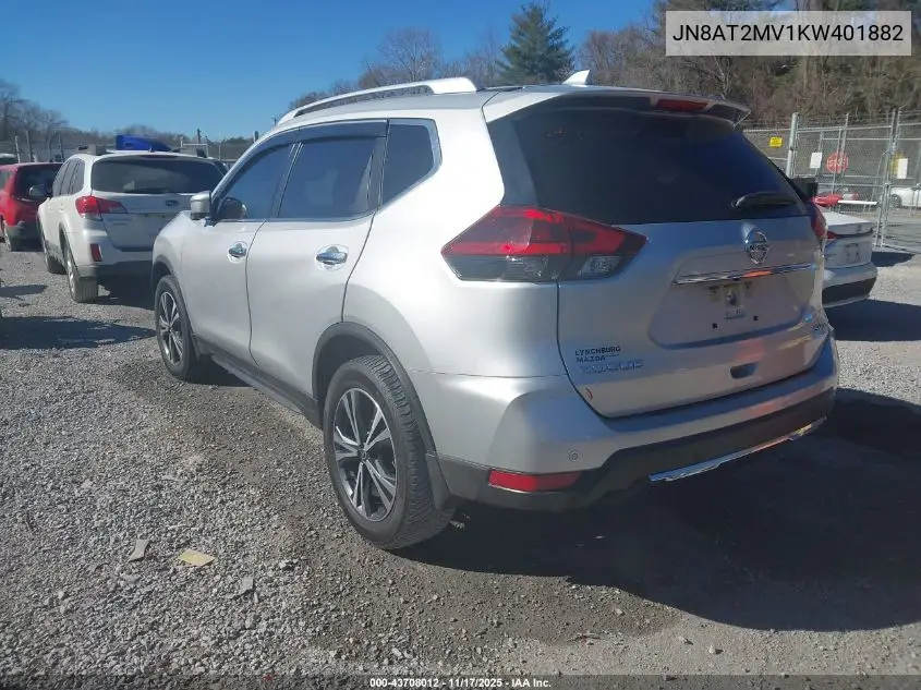 JN8AT2MV1KW401882 2019 Nissan Rogue Sv