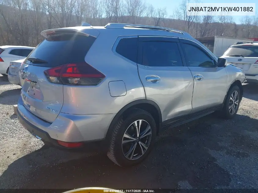 JN8AT2MV1KW401882 2019 Nissan Rogue Sv