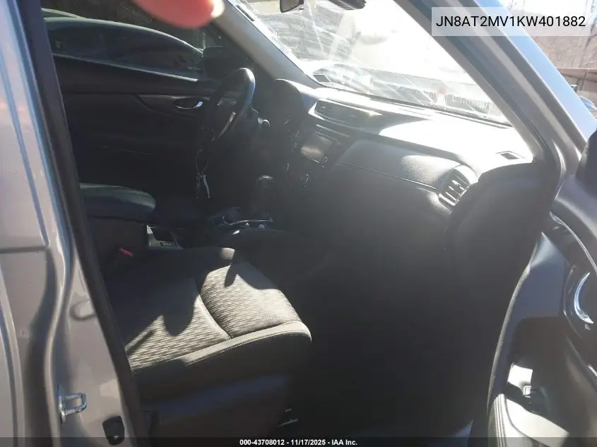 JN8AT2MV1KW401882 2019 Nissan Rogue Sv