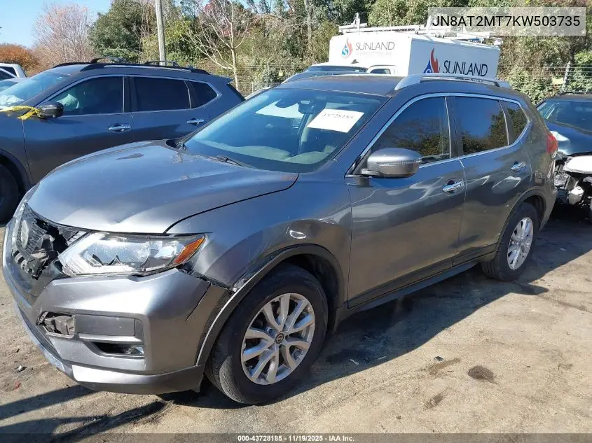 JN8AT2MT7KW503735 2019 Nissan Rogue Sv