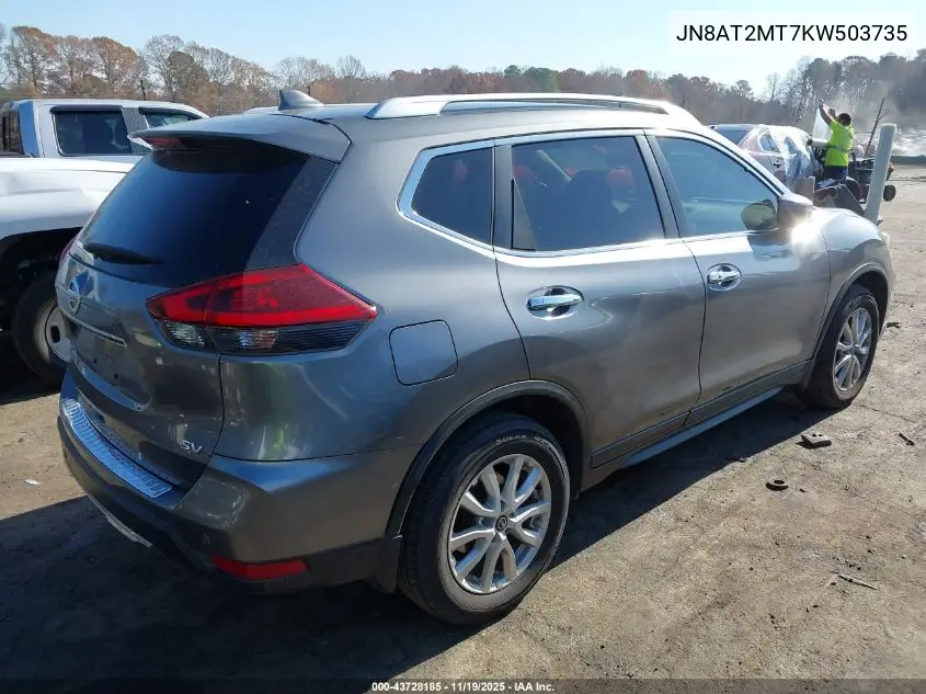 JN8AT2MT7KW503735 2019 Nissan Rogue Sv