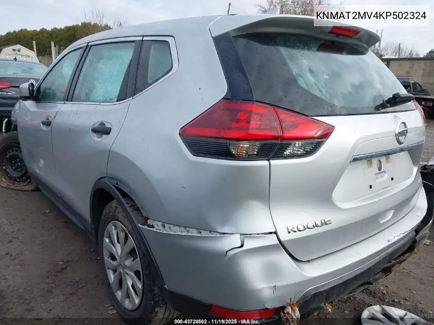 KNMAT2MV4KP502324 2019 Nissan Rogue S