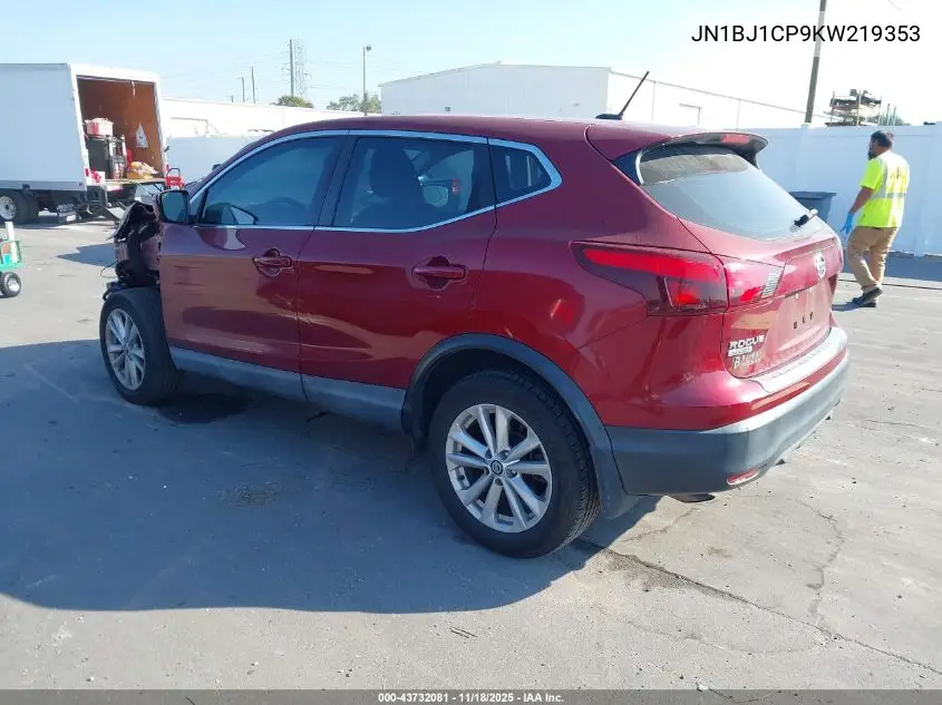 JN1BJ1CP9KW219353 2019 Nissan Rogue Sport S