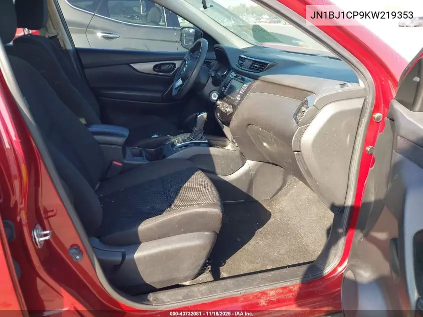 JN1BJ1CP9KW219353 2019 Nissan Rogue Sport S