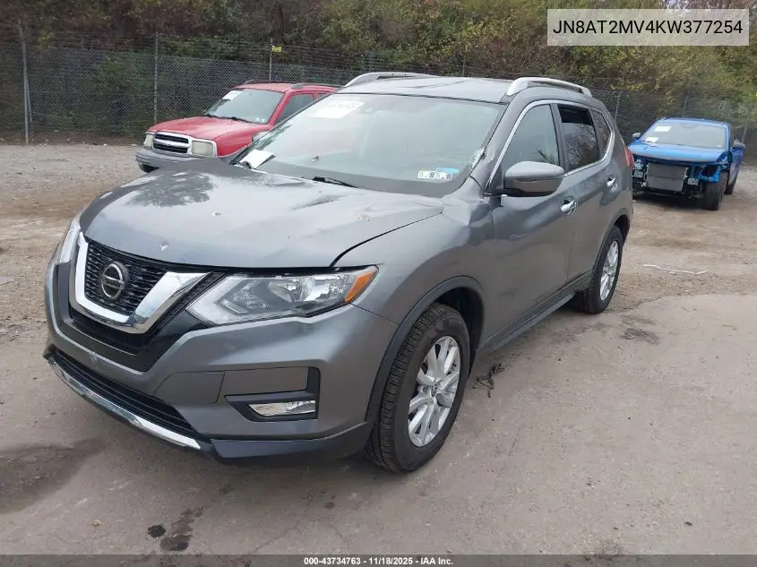 JN8AT2MV4KW377254 2019 Nissan Rogue Sv