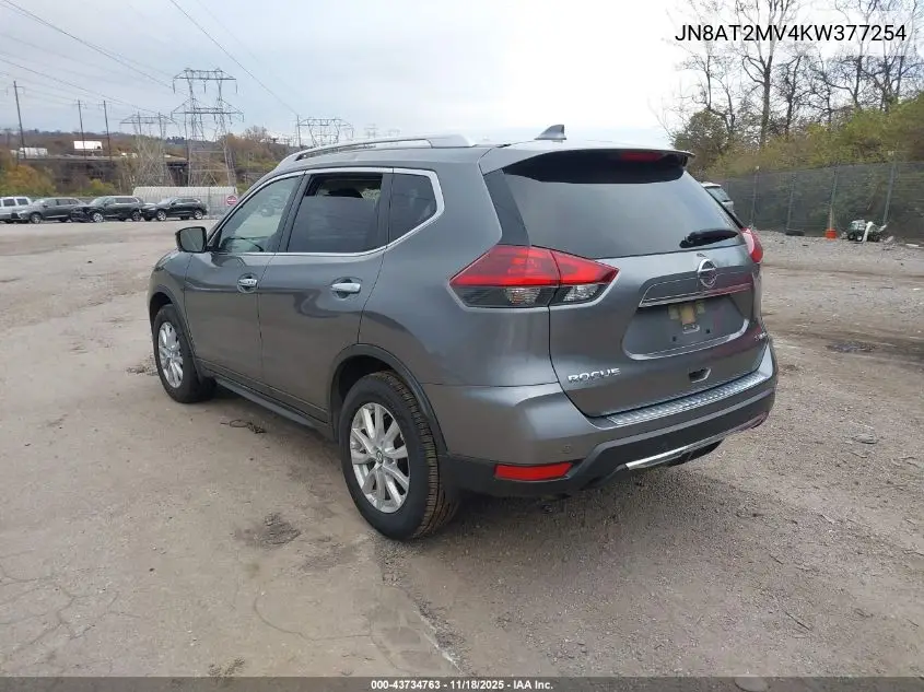 JN8AT2MV4KW377254 2019 Nissan Rogue Sv