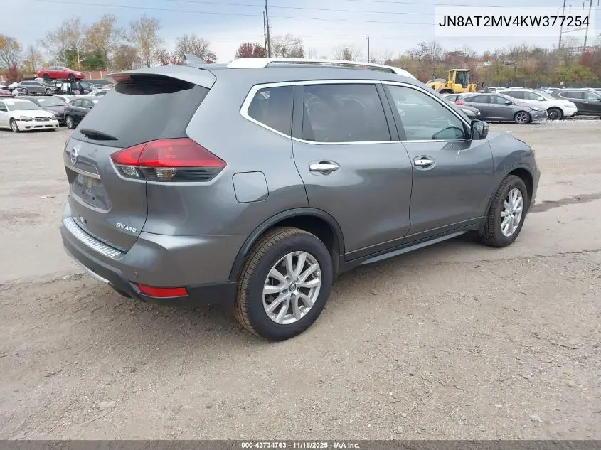 JN8AT2MV4KW377254 2019 Nissan Rogue Sv