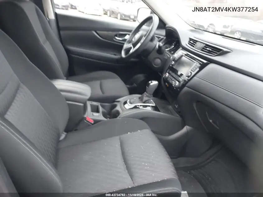 JN8AT2MV4KW377254 2019 Nissan Rogue Sv