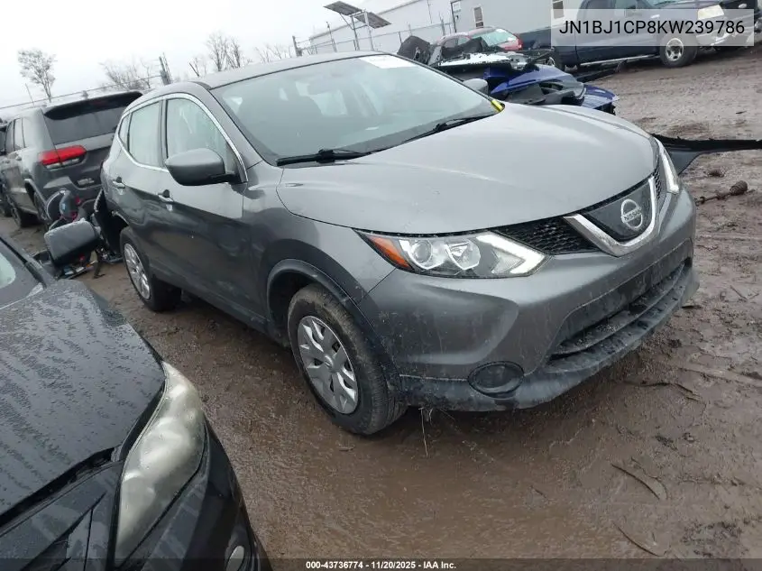 JN1BJ1CP8KW239786 2019 Nissan Rogue Sport S