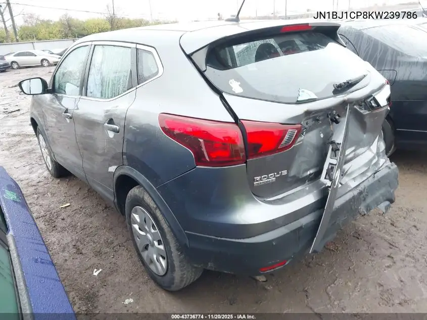 JN1BJ1CP8KW239786 2019 Nissan Rogue Sport S