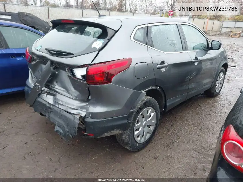JN1BJ1CP8KW239786 2019 Nissan Rogue Sport S