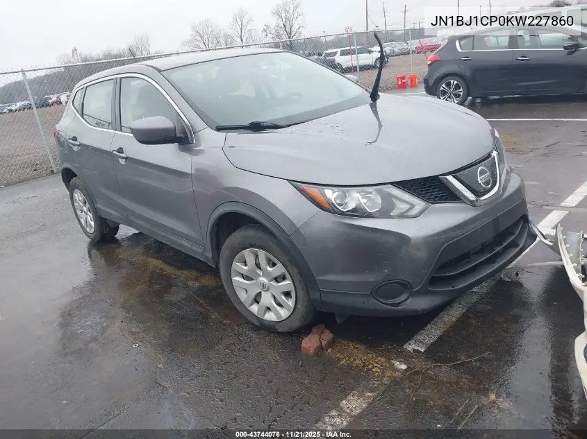 JN1BJ1CP0KW227860 2019 Nissan Rogue Sport S