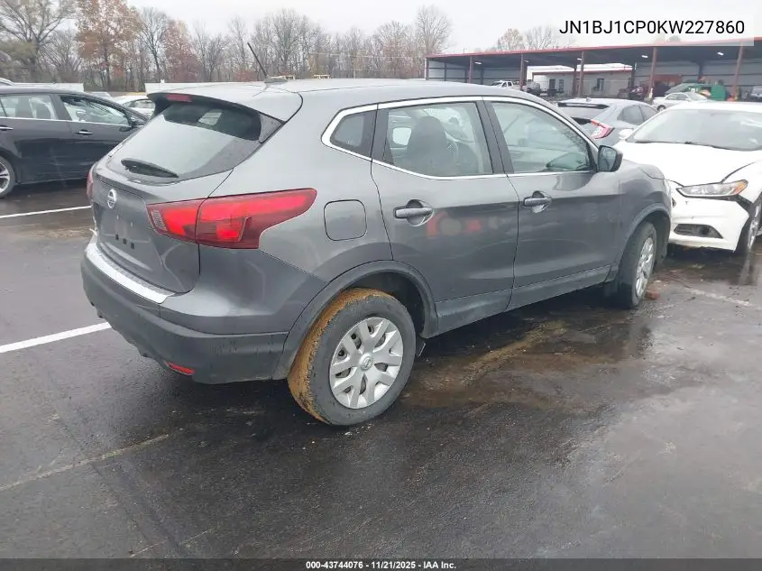 JN1BJ1CP0KW227860 2019 Nissan Rogue Sport S