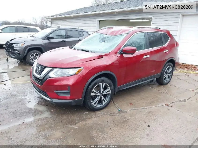 5N1AT2MV9KC826209 2019 Nissan Rogue Sv