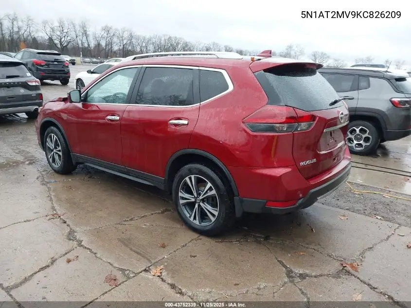 5N1AT2MV9KC826209 2019 Nissan Rogue Sv