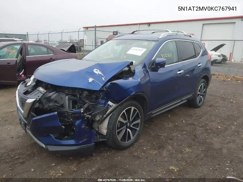 5N1AT2MV0KC767941 2019 Nissan Rogue Sl