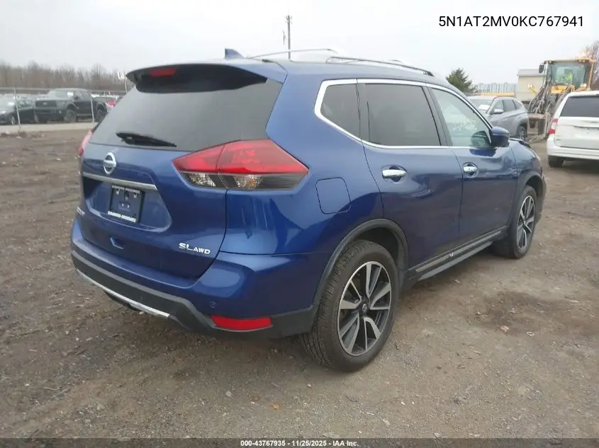 5N1AT2MV0KC767941 2019 Nissan Rogue Sl
